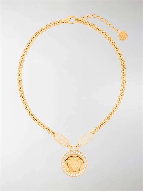 collana oro versace foto|Versace Collana Medusa Con Cristalli .